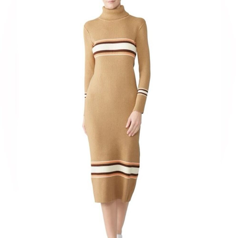 Free People Sport Stripe Midi Dress Size Small